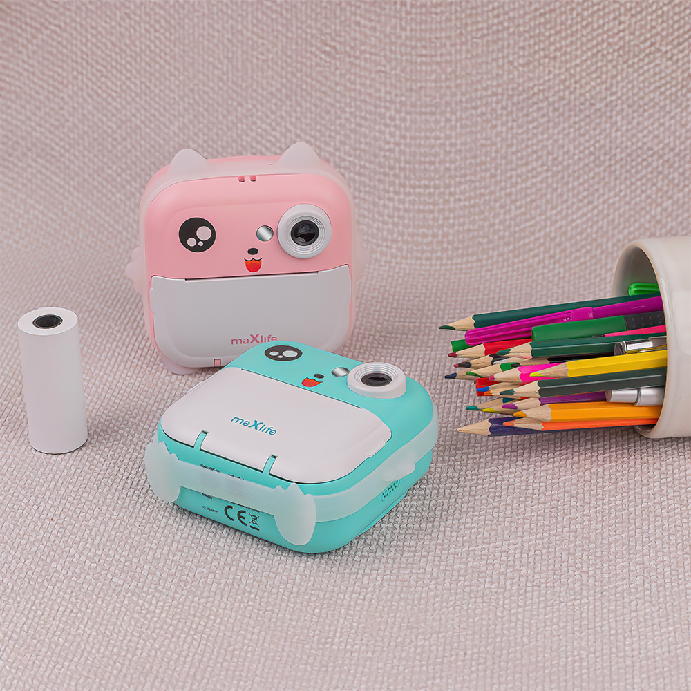 Digital Camera with Printing Function MaXlife MXPC-100 Kids, Pink