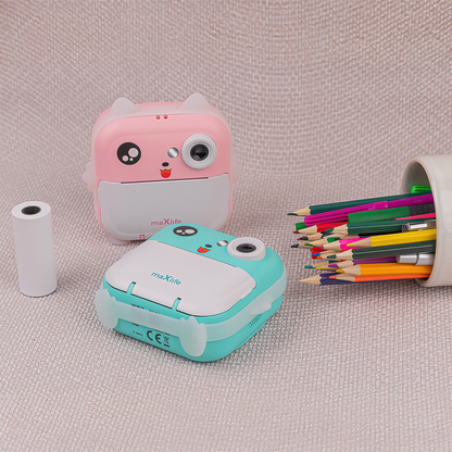 Digital Camera with Printing Function MaXlife MXPC-100 Kids, Pink