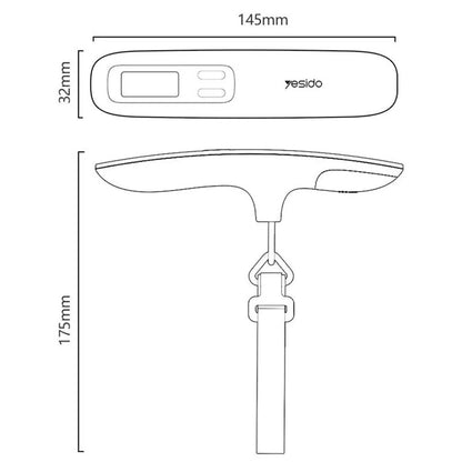 Yesido MG41 Electronic Scale, Gray