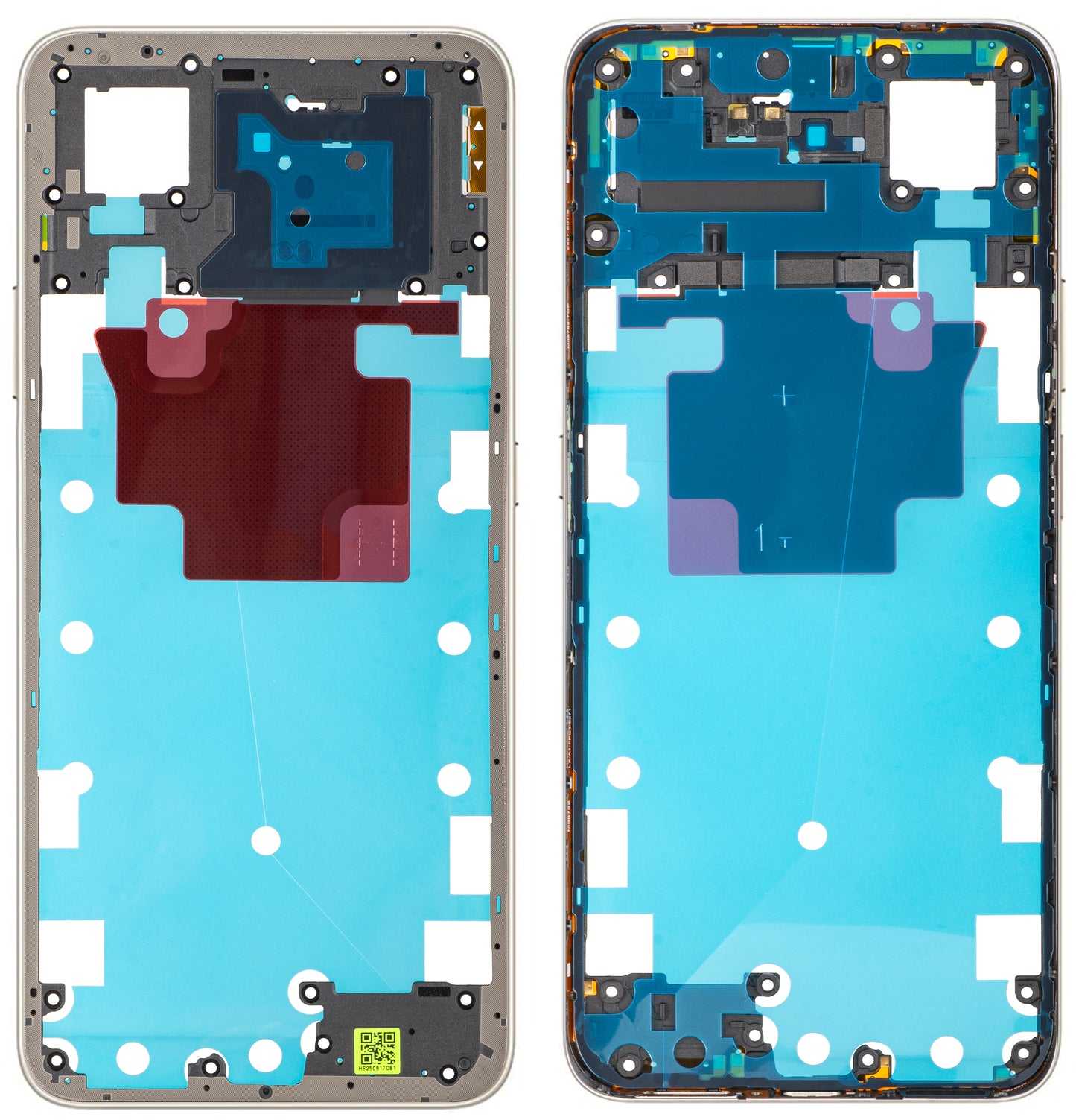 Honor X7d 5G Middle Housing, Gold (Desert Gold), Service Pack 9707ACDS