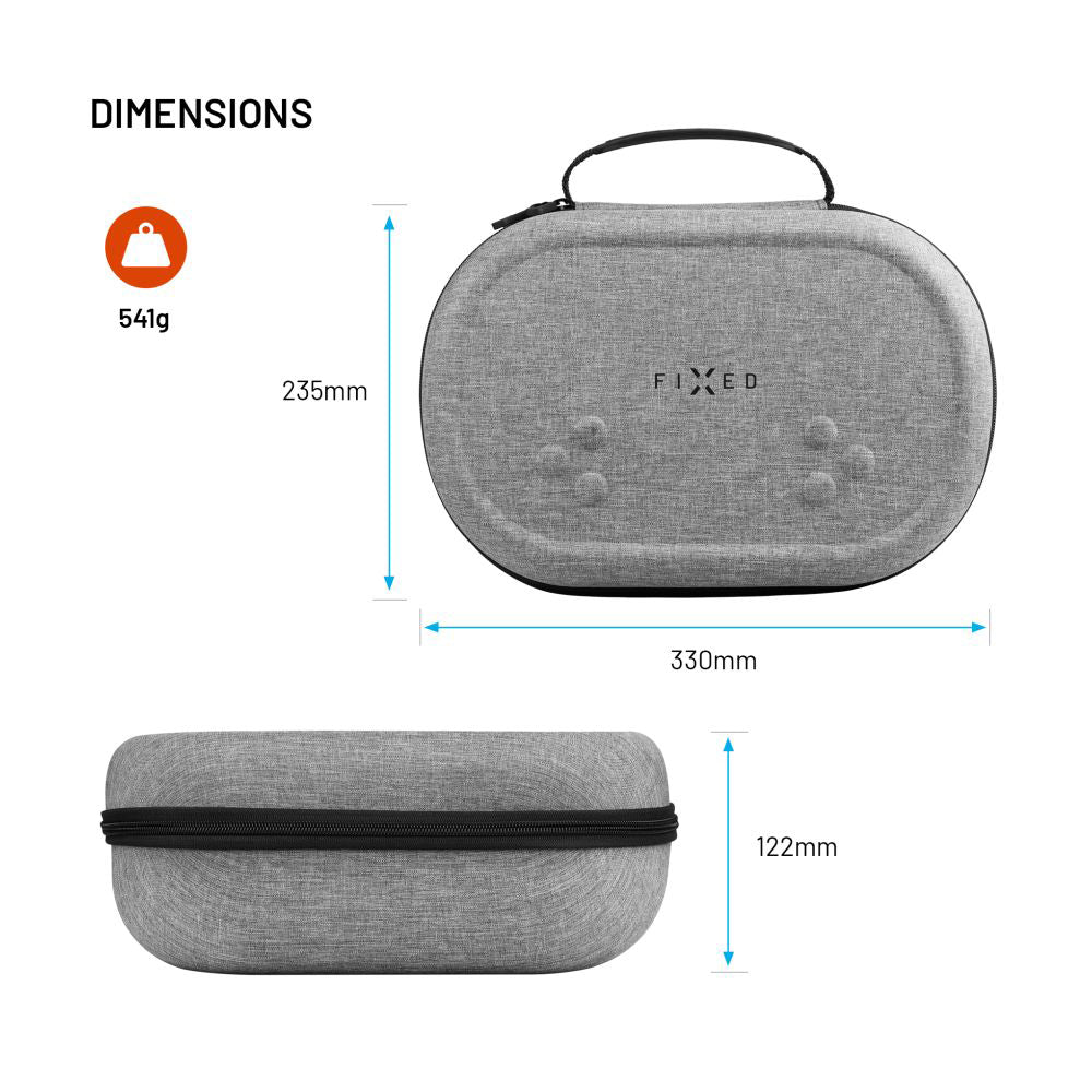 Fixed VR Glasses Protection Case for Meta Quest 3S / 3, Gray
