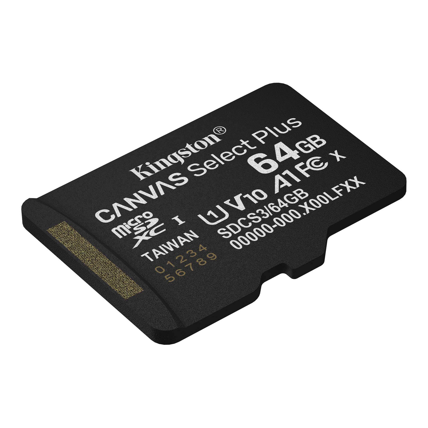 Kingston Canvas Select Plus Android A1 microSDXC Memory Card, 64Gb, Class 10 / UHS-1 U1 SDCS3/64GBSP