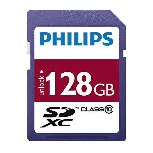 Philips SDXC Memory Card, 128Gb, Class 10 FM12SD55B/10