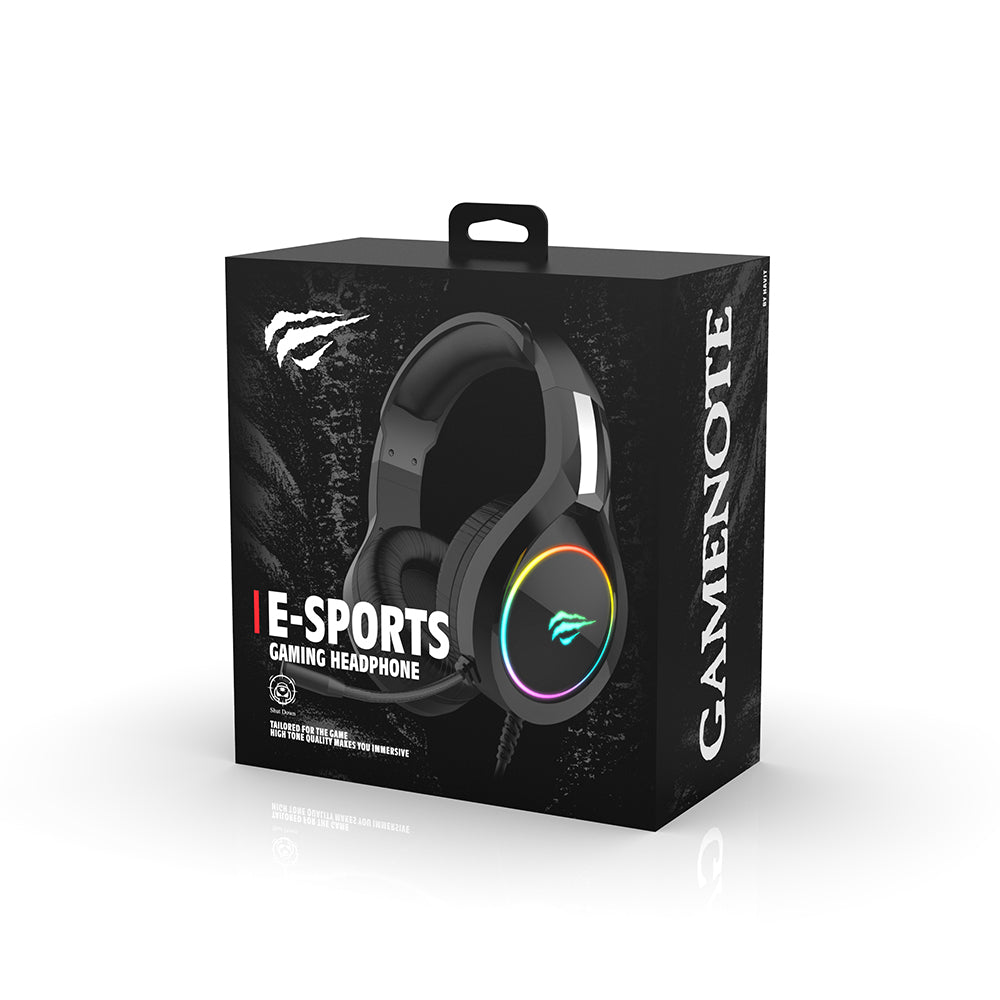 HAVIT H2002D 3.5mm Gaming Headphones, 2m, Purple