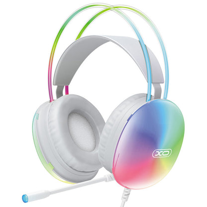 Gaming Headphones 3.5mm XO Design GE11, RGB, White