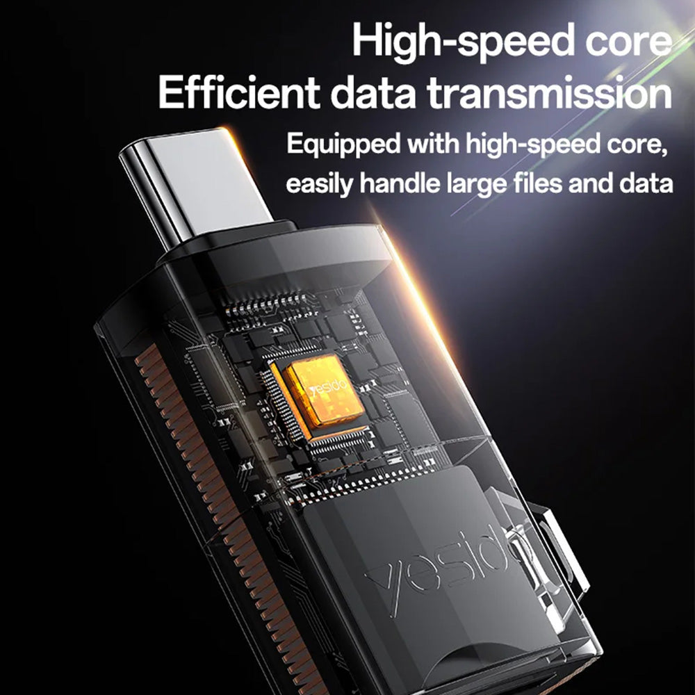 USB Card Reader Yesido GS37, microSD, Black