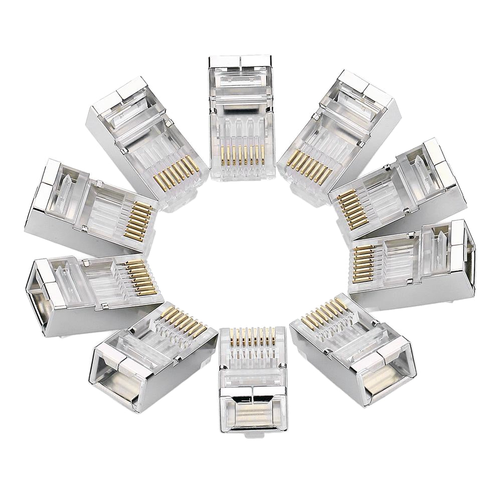 UGREEN NW111 Network Connector, RJ45, Cat6, Set of 10 Pieces