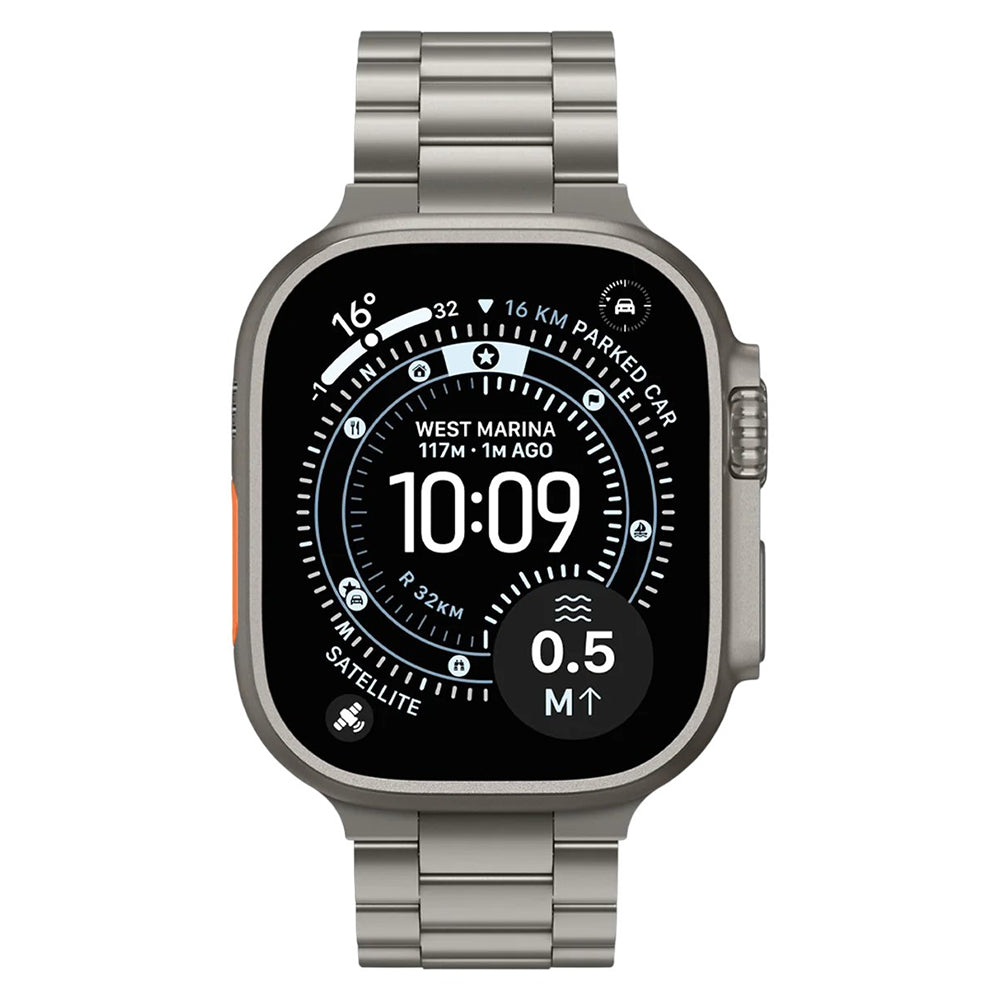 Spigen Modern Fit Titanium Band for Apple Watch 49mm / 46mm / 45mm / 44mm Series, Gray AMP09105