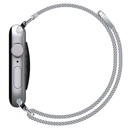 Spigen WBM4 Band for Apple Watch 42mm / 41mm / 40mm Series, Silver AMP10498