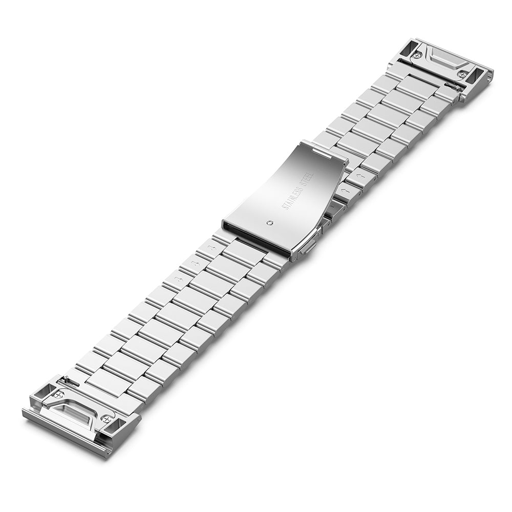 Techsuit W010 Strap for Garmin Watch Fenix Series, 26mm, Silver