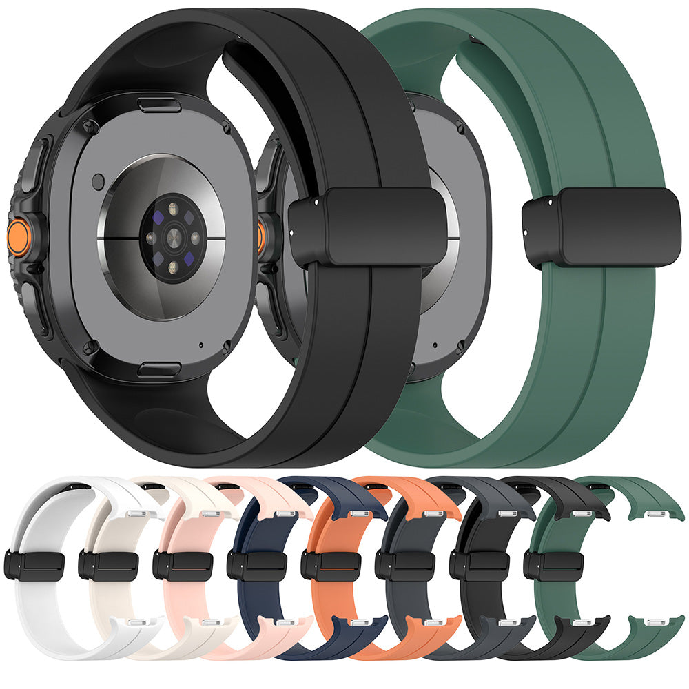 Techsuit W011 Strap for Samsung Galaxy Watch 8 Classic / Watch8 44mm / Watch 8 40mm, Dark Green