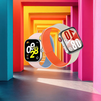 Techsuit W016 Strap for Xiaomi Smart Band / Watch Series, Pink Blue