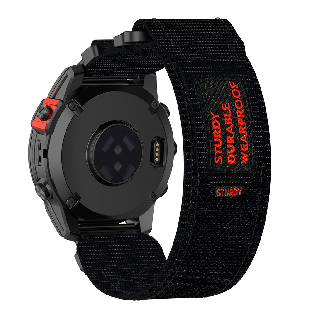 Techsuit W057 Strap for Garmin Watch Fenix Series, 26mm, Black