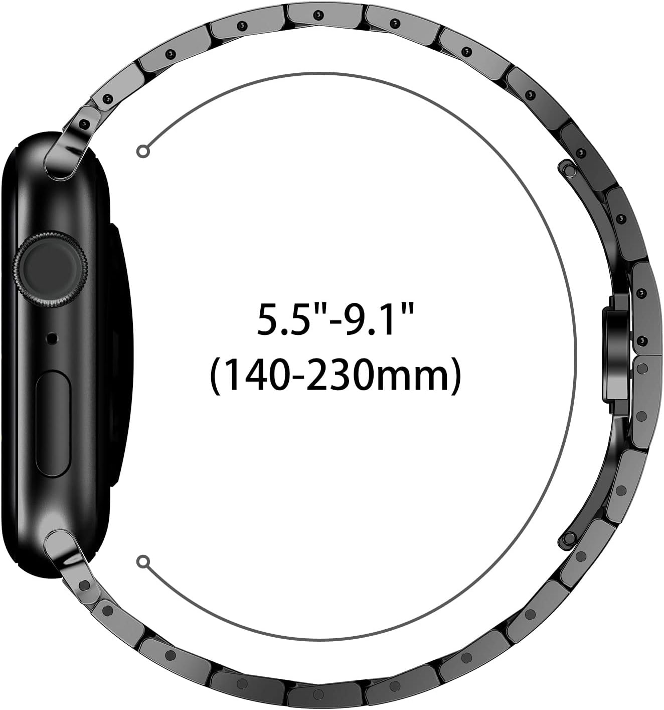 Techsuit W063 Strap for Apple Watch 49mm / 46mm / 45mm / 44mm / 42mm Series, Silver