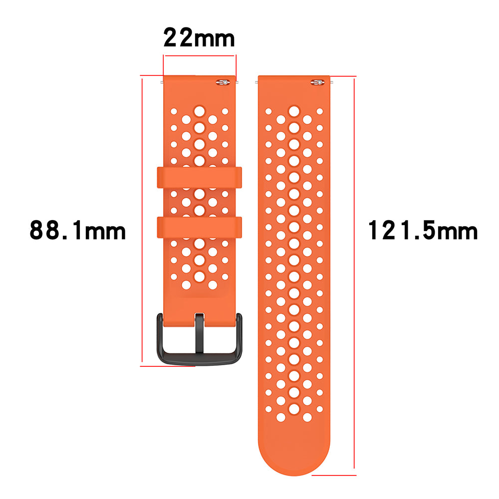 Techsuit W083 Strap for Amazfit Watch / Samsung Watch Series, 22mm, Gray