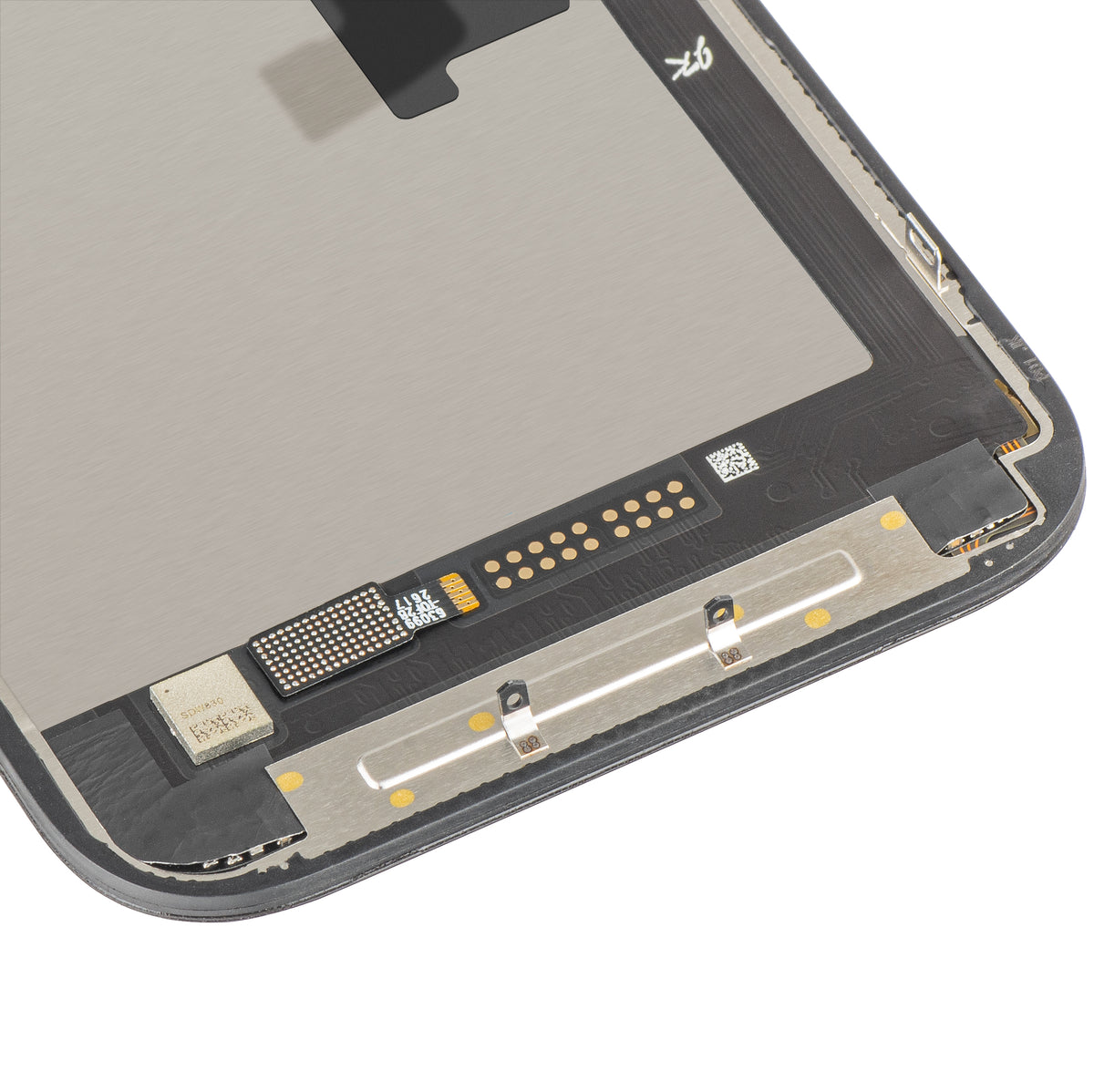 JK Touchscreen Display for Apple iPhone 16 Pro, with Frame, Movable IC In-Cell LCD Version, Black