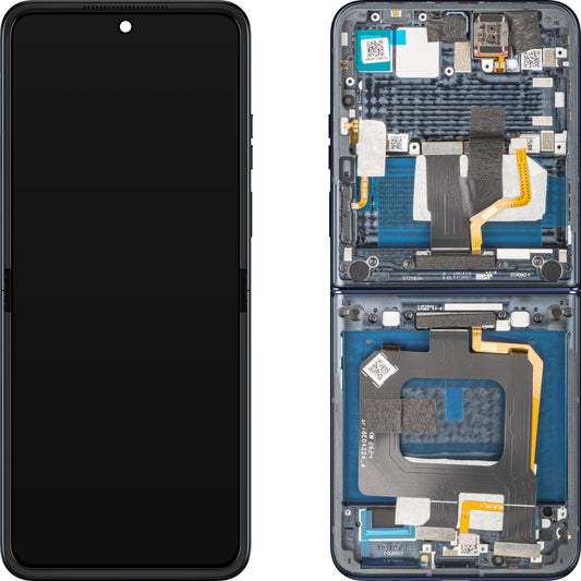 Motorola Razr+ 2025 / Razr+ 2024 / Razr 50 Ultra Display with Touchscreen, with Frame, Navy Blue (Navy Blazer), Swap 5D68C24698