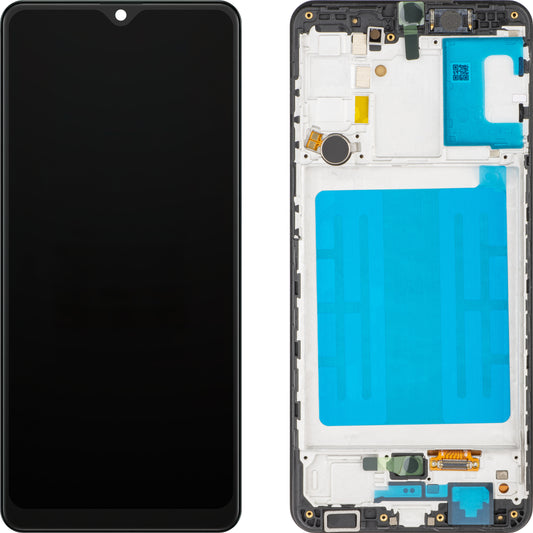 MP Touchscreen Display compatible with Samsung Galaxy A31 A315, with Frame, OLED Version, Black