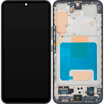 MP Touchscreen Display compatible with Samsung Galaxy S22 5G S901, with Frame, Black
