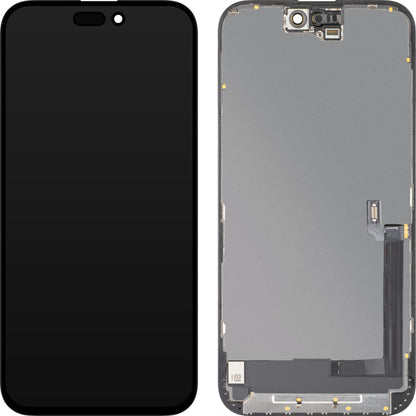 MP Touchscreen Display compatible with Apple iPhone 16 Plus, with Frame, OLED FHD Diagnostic Version, Black