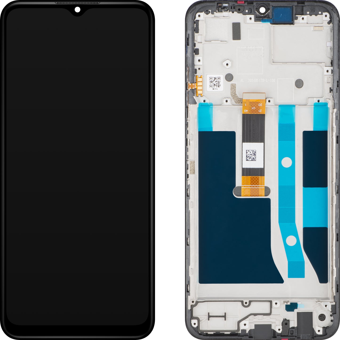 Nokia G42 Touchscreen Display, with Frame, Black, Service Pack 70101355H001
