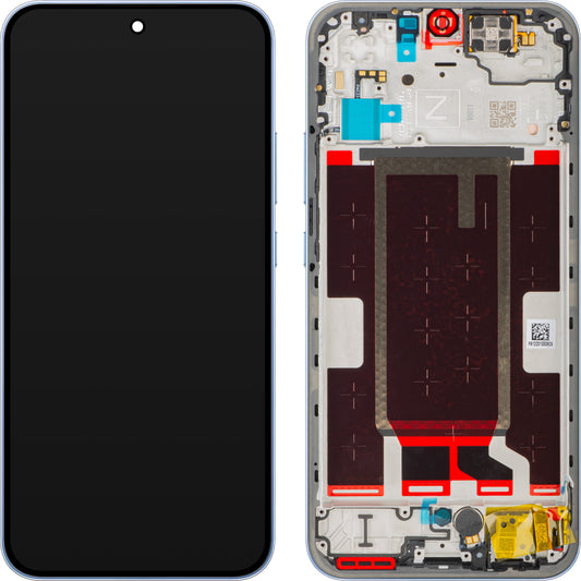 Oppo Reno15 F Display with Touchscreen, with Frame, Blue (Aurora Blue), Service Pack 621029000798