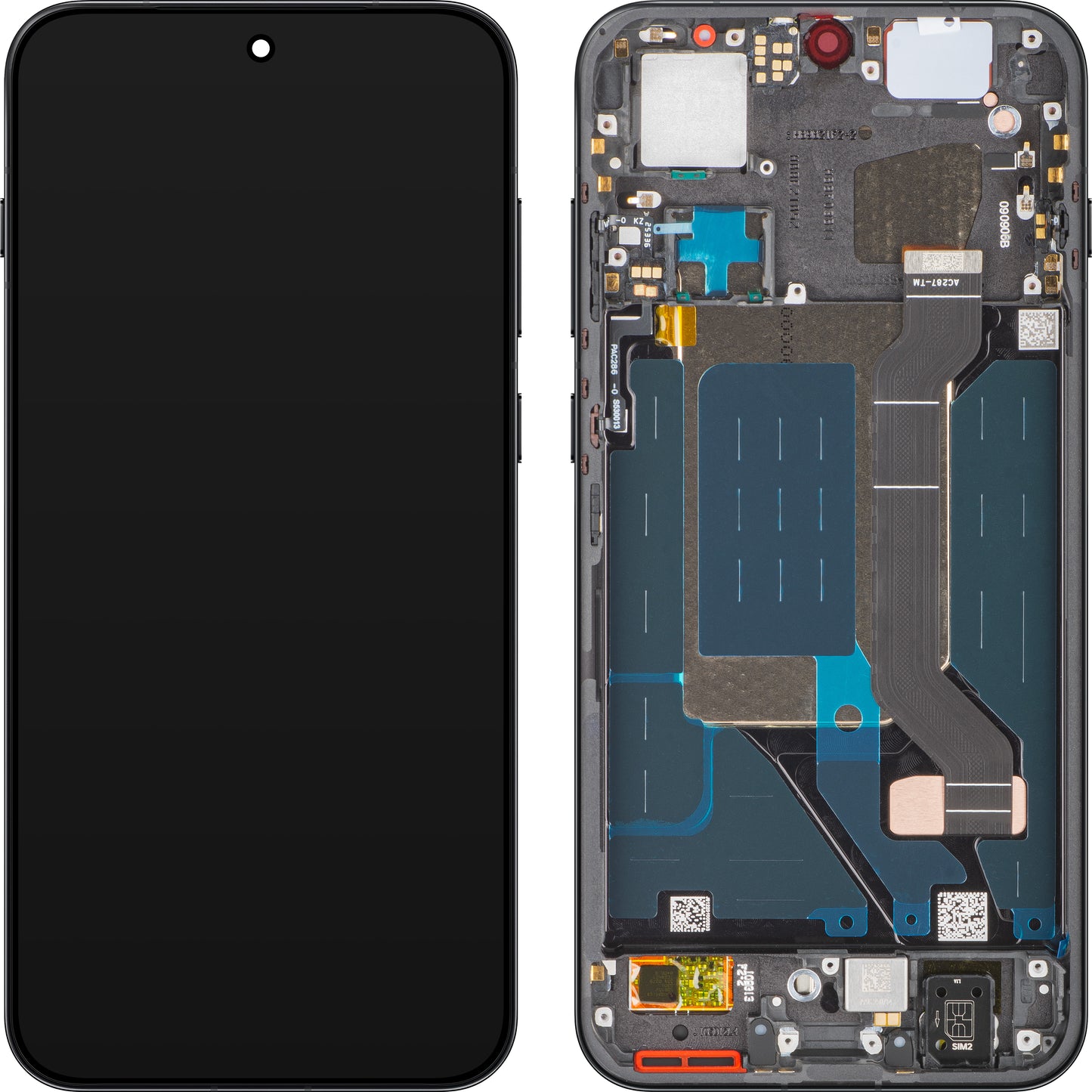 Oppo Find X9 Display with Touchscreen, with Frame, Black (Space Black), Service Pack 621029000714
