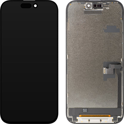 ZY Touchscreen Display for Apple iPhone 16 Pro, with Frame, Movable In-Cell IC LCD Version, Black