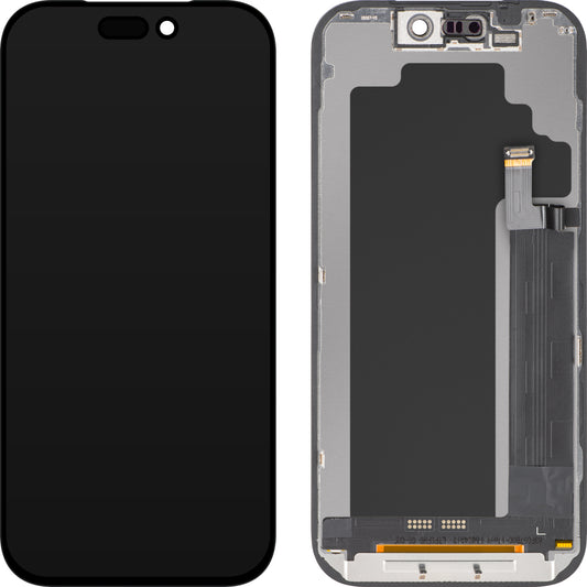 ZY Touchscreen Display for Apple iPhone 17 Pro, with Frame, Movable In-Cell IC LCD Version, Black