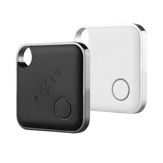 Fixed SmartTag Duo for iOS, Set of 2 Pieces, White / Black
