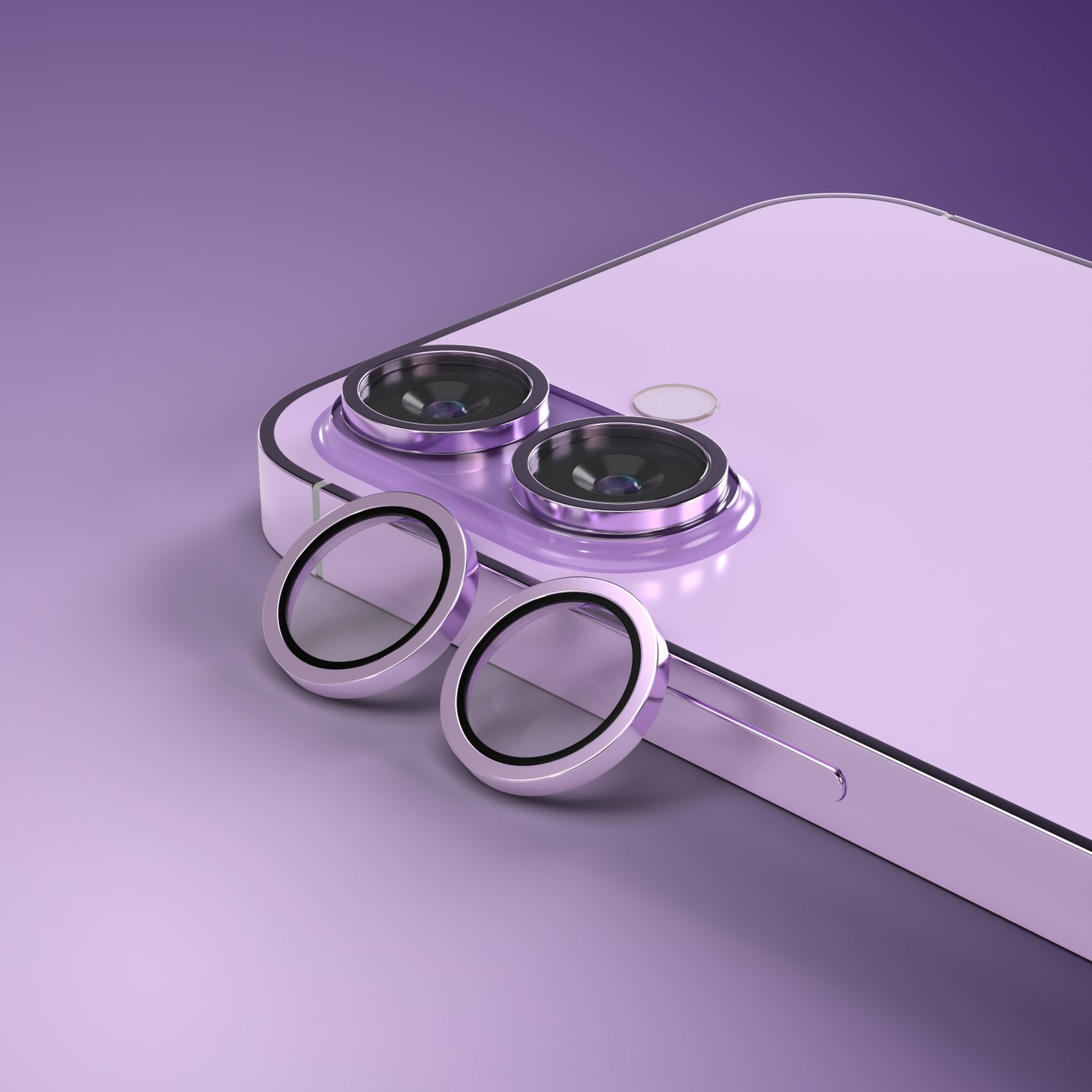 Etteri Rear Camera Protective Film for Apple iPhone 17, Tempered Glass, Purple