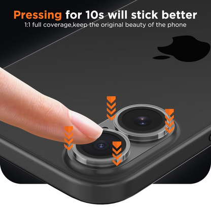 Back Camera Protection Film Tech-Protect CamFull Fit+ for Apple iPhone 17, Tempered Glass, Matte Transparent