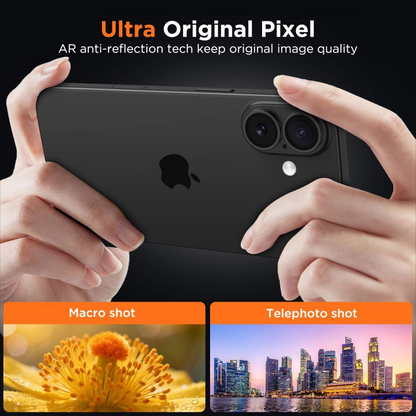 Back Camera Protection Film Tech-Protect CamFull Fit+ for Apple iPhone 17, Tempered Glass, Matte Transparent