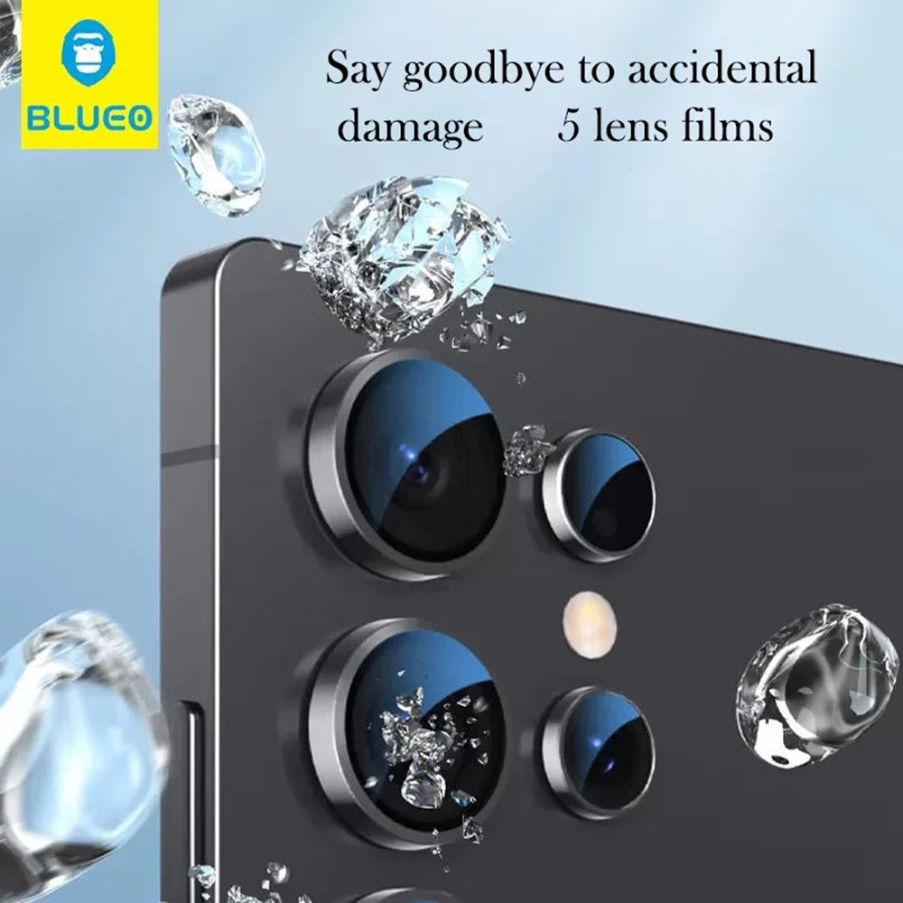 Blueo Rear Camera Protective Film for Samsung Galaxy Z Fold8 F976, Tempered Glass, Black