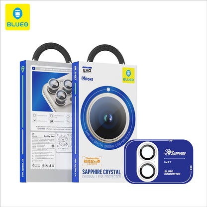 Blueo Sapphire Crystal Rear Camera Protection Film for Apple iPhone 17, Tempered Glass, Purple