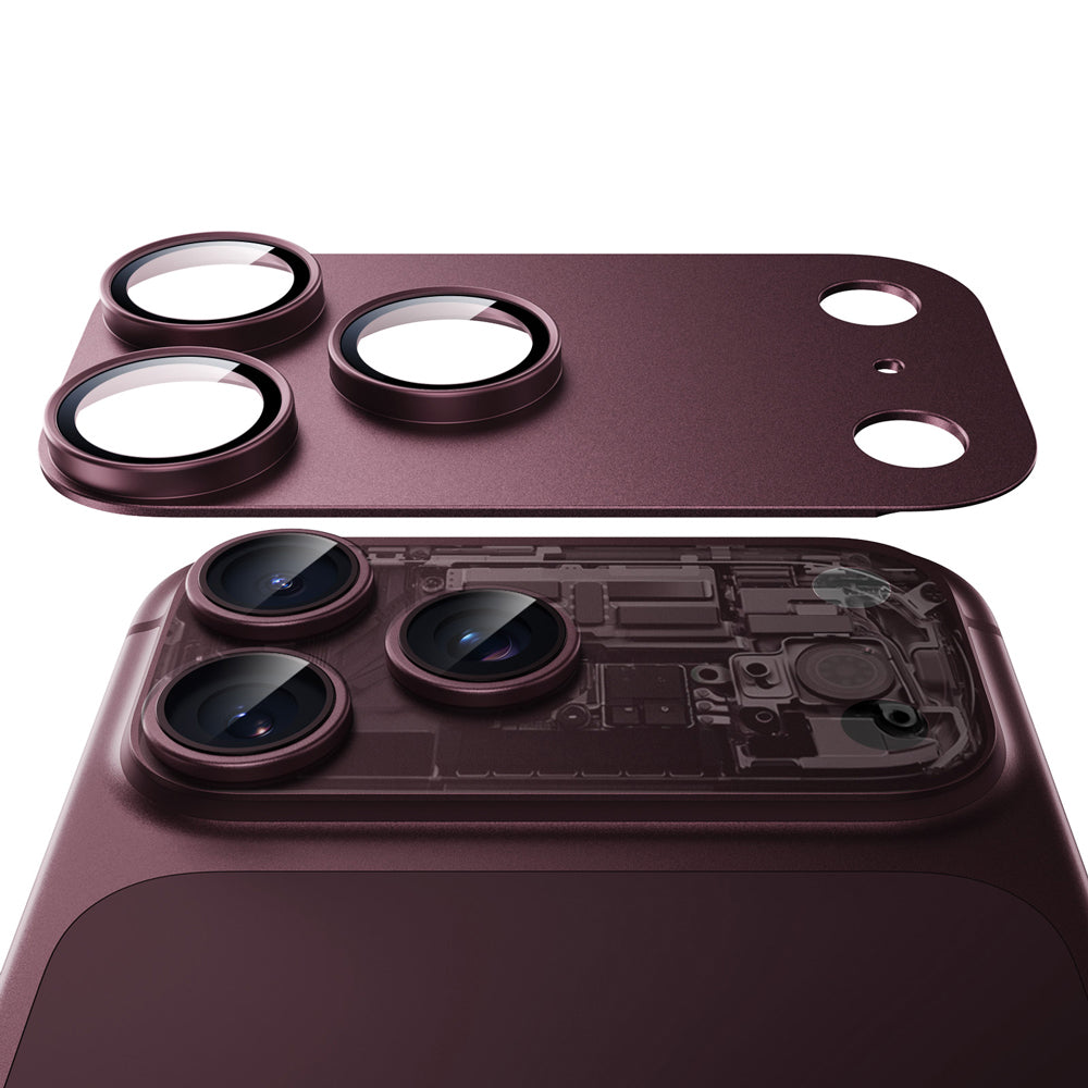ESR Armorite Pro Rear Camera Protective Film for Apple iPhone 18 Pro, Tempered Glass, Dark Burgundy
