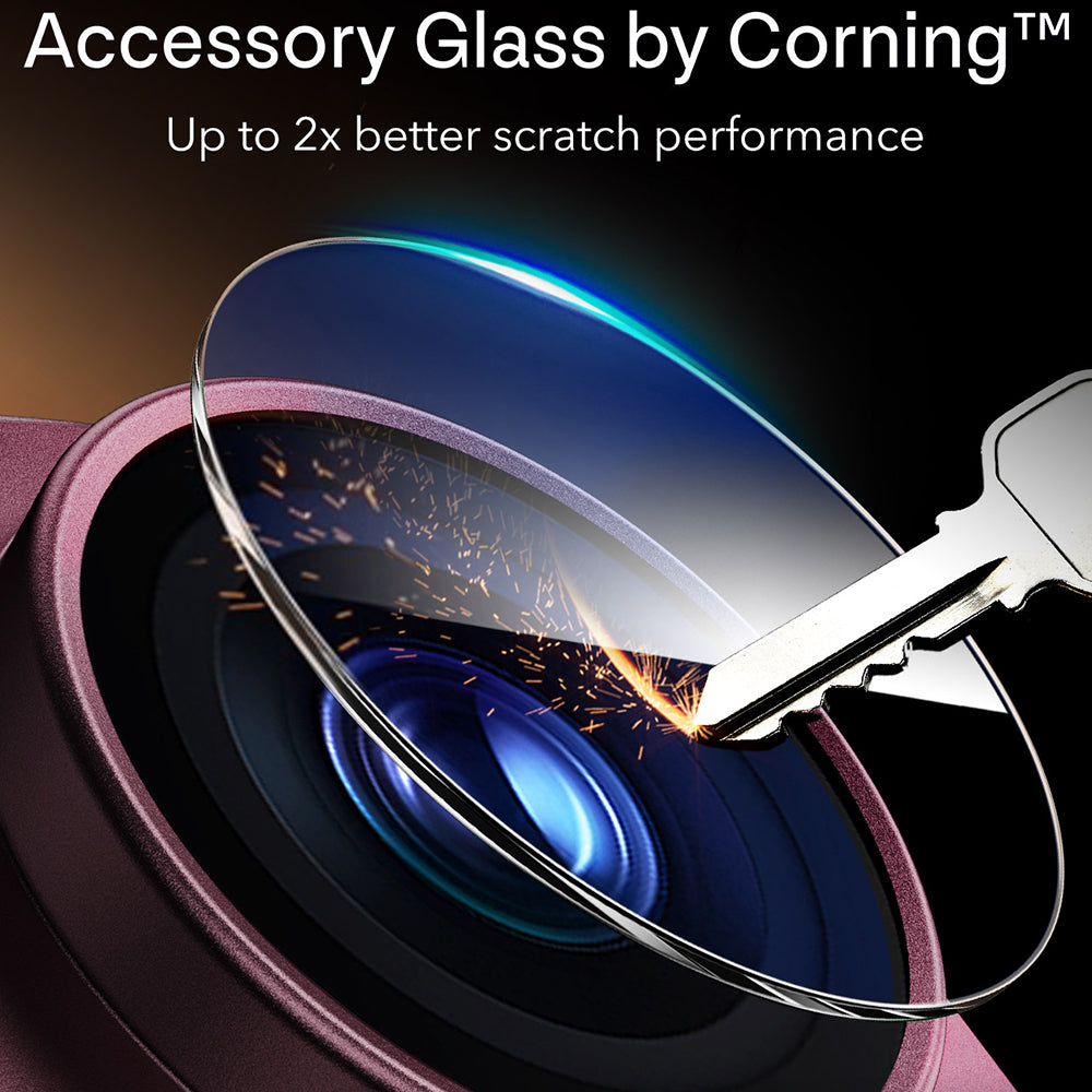 ESR Armorite Pro Rear Camera Protective Film for Apple iPhone 18 Pro, Tempered Glass, Dark Burgundy