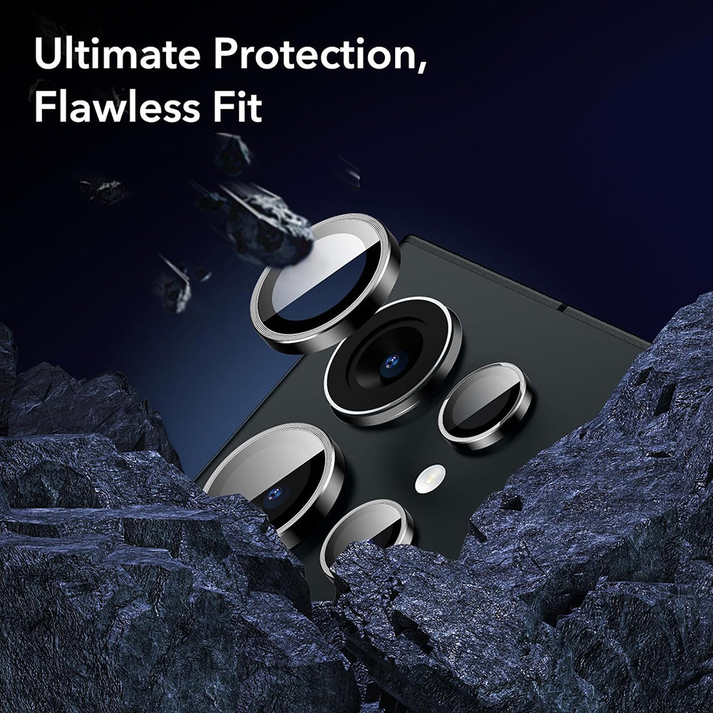 ESR Back Camera Protector for Samsung Galaxy S24 Ultra S928, Tempered Glass, Set of 2 pieces, Black