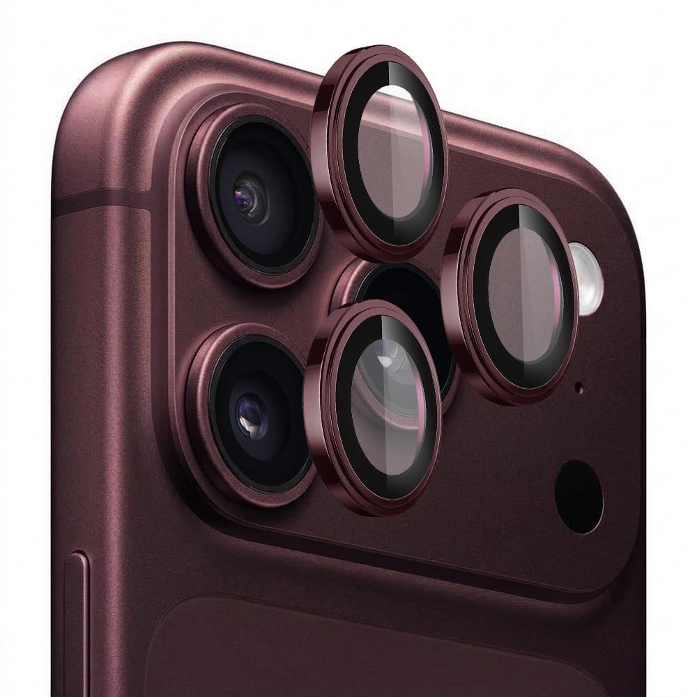 Lito S+ Rear Camera Protective Film for Apple iPhone 18 Pro / 18 Pro Max, Tempered Glass, Burgundy