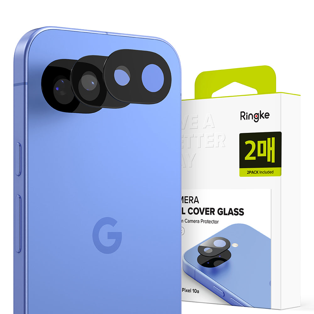 Ringke Rear Camera Protection Film for Google Pixel 10a, Tempered Glass, Set of 2 Pieces, Transparent