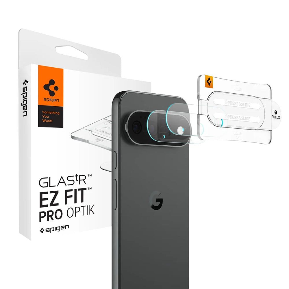 Spigen GlastR EZ FIT Optik Pro Rear Camera Protective Film for Google Pixel 11 Pro, Tempered Glass, Set of 2 pieces, Transparent AGL11484