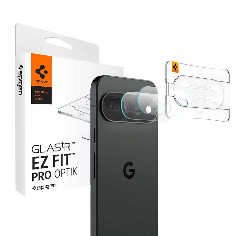 Spigen GlastR EZ FIT Optik Pro Rear Camera Protective Film for Google Pixel 11, Tempered Glass, Set of 2 pieces, Transparent AGL11479