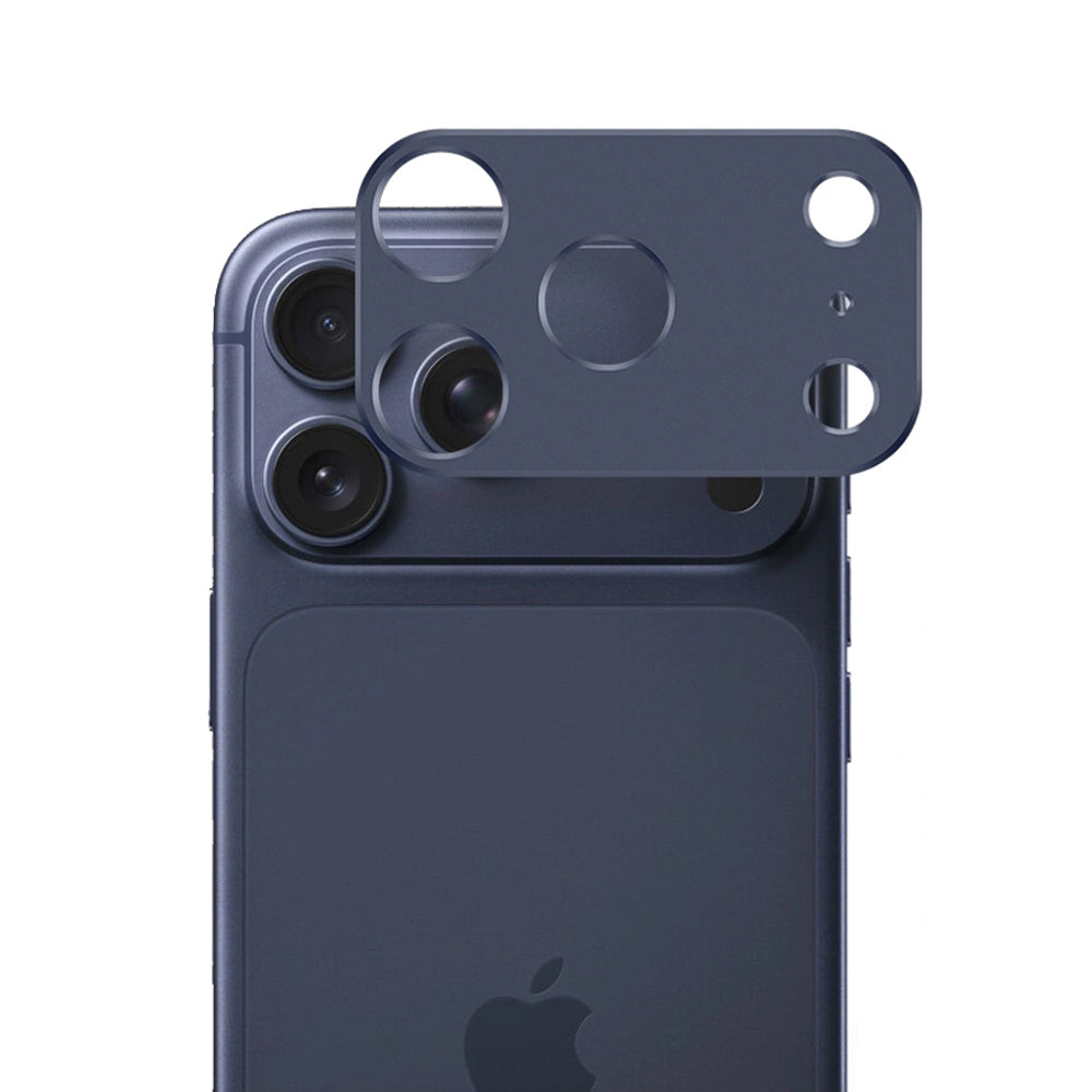 Techsuit Rear Camera Protective Film for Apple iPhone 17 Pro Max, Tempered Glass, Dark Blue