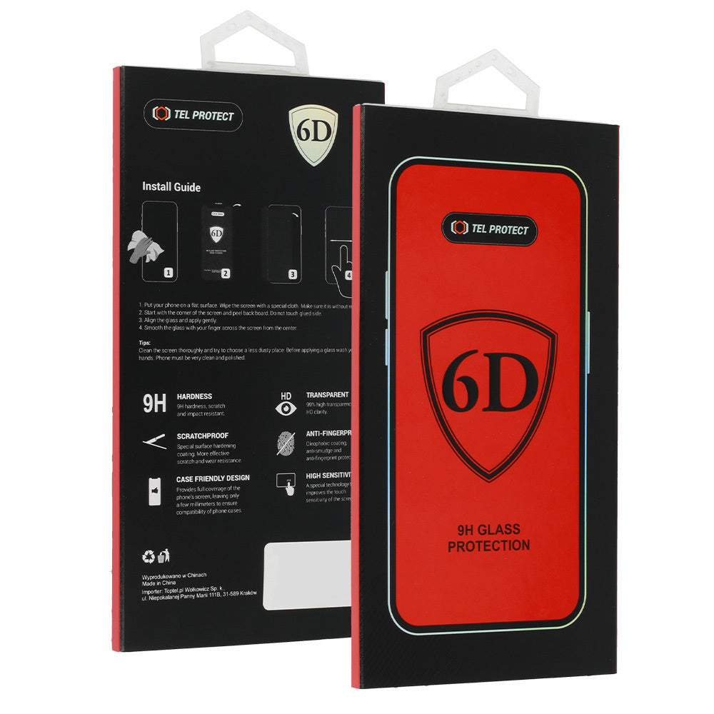 OEM Screen Protector for Apple iPhone 18 Pro / 17 Pro, Tempered Glass, Full Glue, 6D, Black
