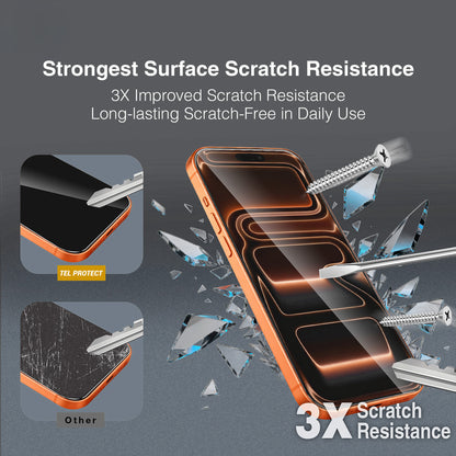 Tel Protect 10X HD DLC Diamond Coating Screen Protector for Samsung Galaxy S26 Ultra S948, Tempered Glass, Full Glue, Black