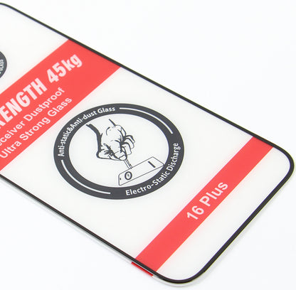 OEM Ultra Strong 45KG Screen Protector for Samsung Galaxy A54 A546, Tempered Glass, Full Glue, 2.5D, Black