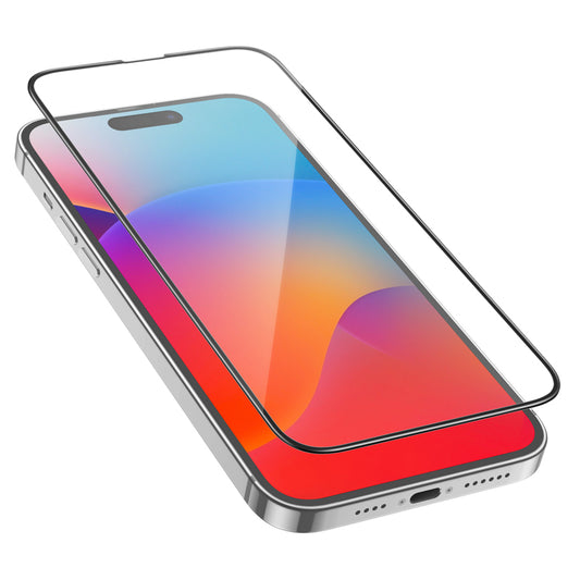 HOCO G16 Screen Protector for Apple iPhone 15 Pro Max, Tempered Glass, Full Glue, 5D, Black