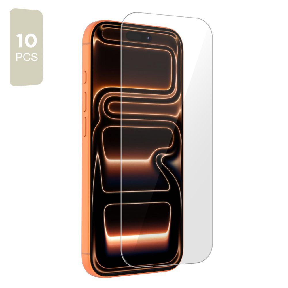 Tech-Protect Screen Protector for Apple iPhone 17 Pro / 17 / 16 Pro, Tempered Glass, Full Glue, Set of 10 Pieces