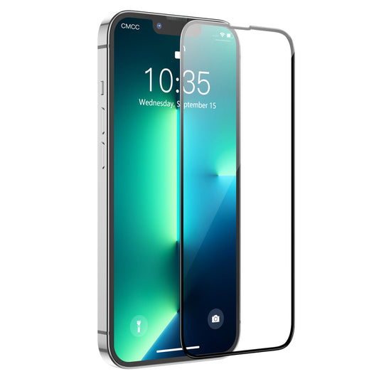 HOCO G16 Screen Protector for Apple iPhone 14 Plus / 13 Pro Max, Tempered Glass, Full Glue, 5D, Black