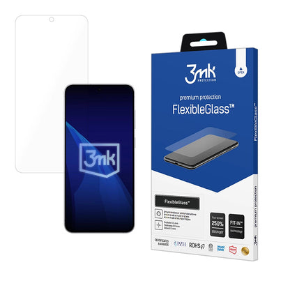 3MK FlexibleGlass Screen Protector for Samsung Galaxy S26 FE S741, Flexible Glass, Full Glue